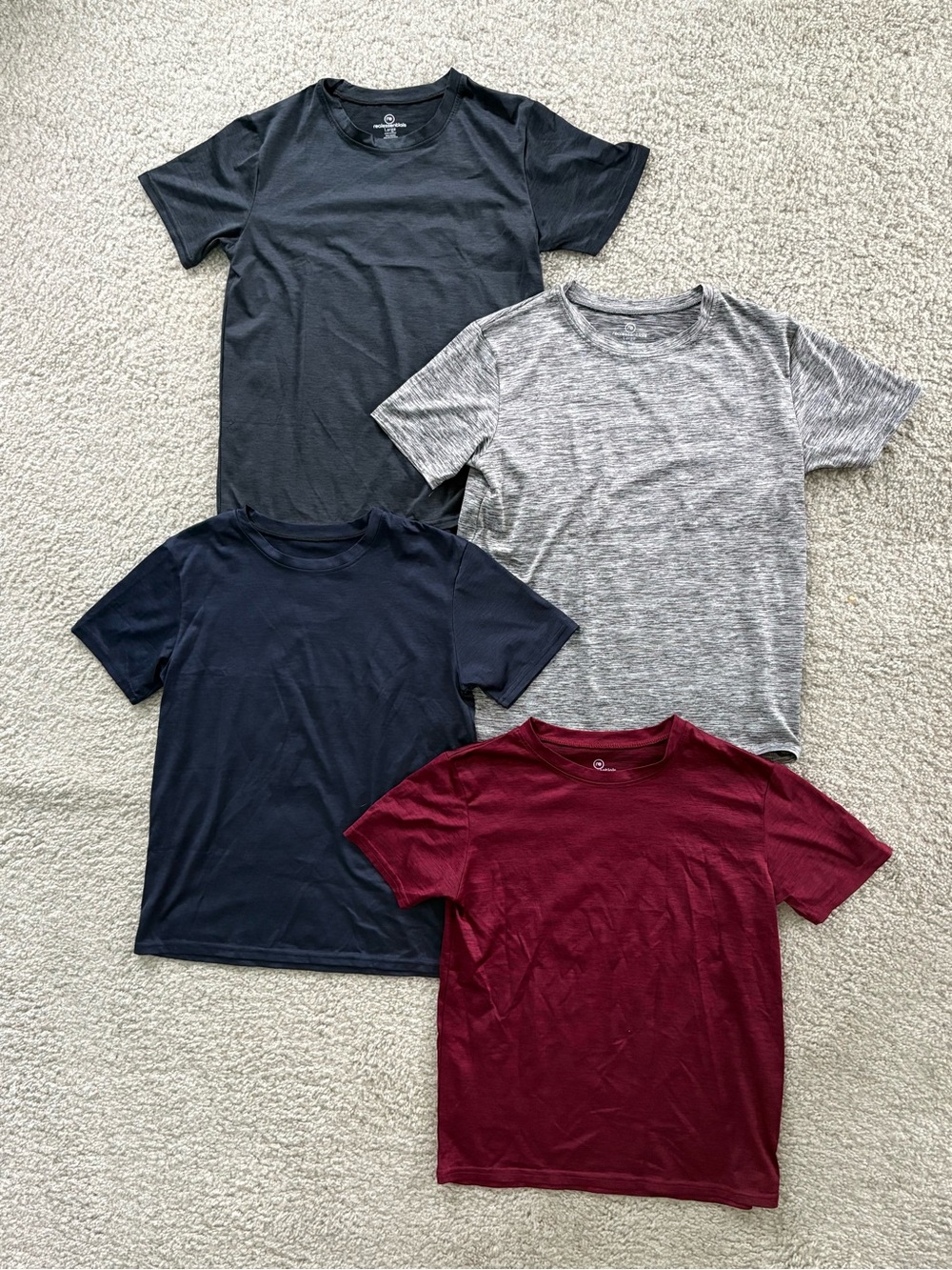 Reel Essentials Boys Large T-Shirt Bundle 4 Short Sleeve Tees